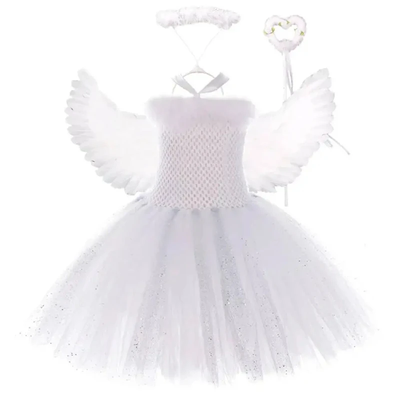 Silver Sequinned White Angel Wings Ballet Tutu Princess Christmas New Year Costume for Girls Children's Birthday Fairy Dress
Silver Sequinned White Angel Wings Ballet Tutu Princess Christmas New Year Costume for Girls Children's Birthday Fairy Dress