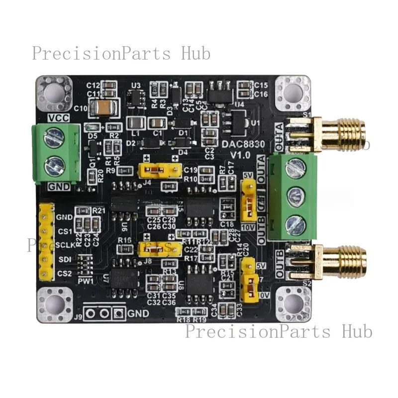 DAC8830 Module Dual Channel Two Channel 16 Bit Analog-to-digital Converter DAC Module 0-5V 0-10V+-10V
DAC8830 Module Dual Channel Two Channel 16 Bit Analog-to-digital Converter DAC Module 0-5V 0-10V+-10V