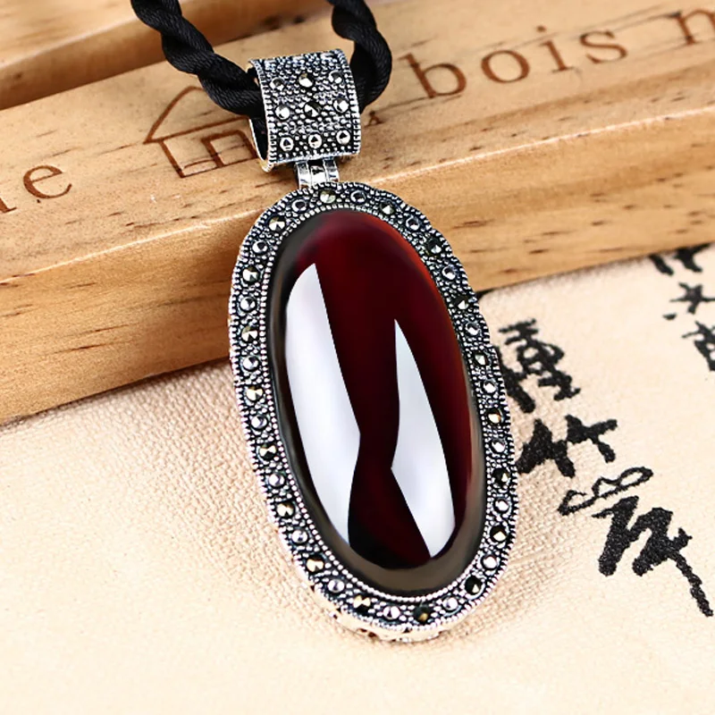 ZHJIASHUN Retro 100% 925 Silver Sterling Pendant Necklace For Women Royal Natural Precious Stones Pendants Jewelry Vintage
ZHJIASHUN Retro 100% 925 Silver Sterling Pendant Necklace For Women Royal Natural Precious Stones Pendants Jewelry Vintage