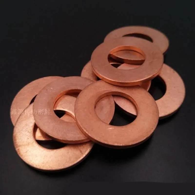 10pcs M6 M8 M10 M12 M14 M16 M18 M20 thickness 1.5mm Solid Copper Washer Shim Flat Ring Gasket Rings Seal Plain Washers
10pcs M6 M8 M10 M12 M14 M16 M18 M20 thickness 1.5mm Solid Copper Washer Shim Flat Ring Gasket Rings Seal Plain Washers