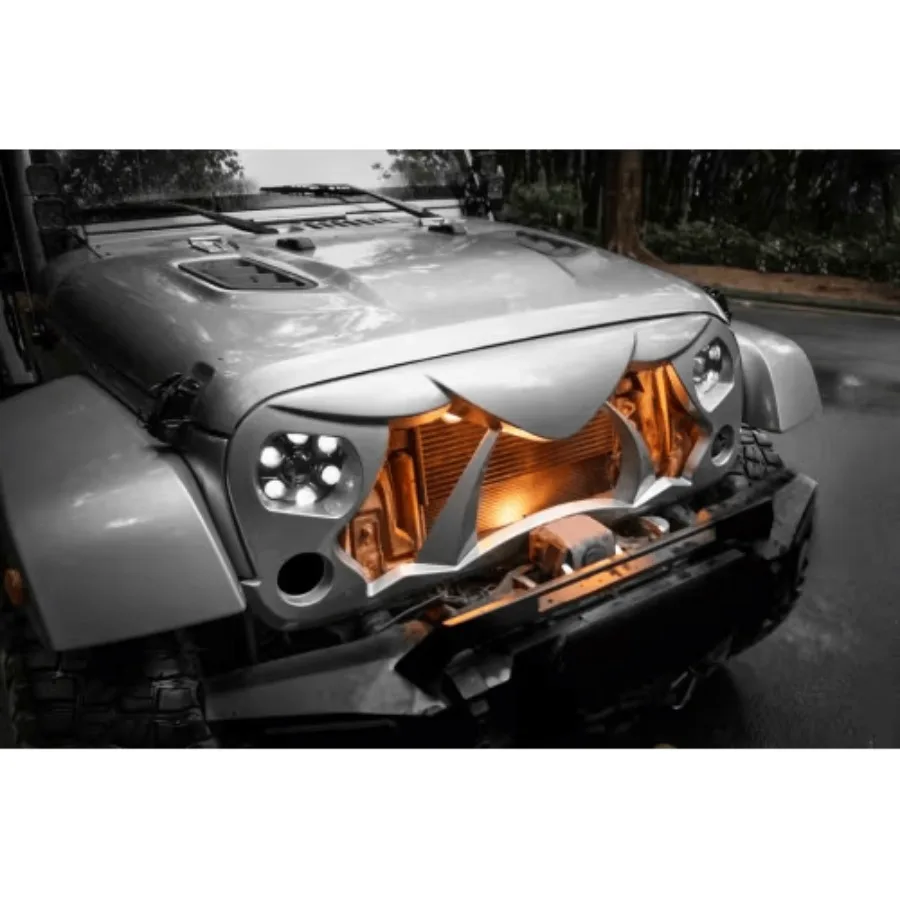 Хэллоуин Передняя решетка Решетка для Wrangler Rubicon Sahara Sport JKJKU Матовый черный
Хэллоуин Передняя решетка Решетка для Wrangler Rubicon Sahara Sport JKJKU Матовый черный
