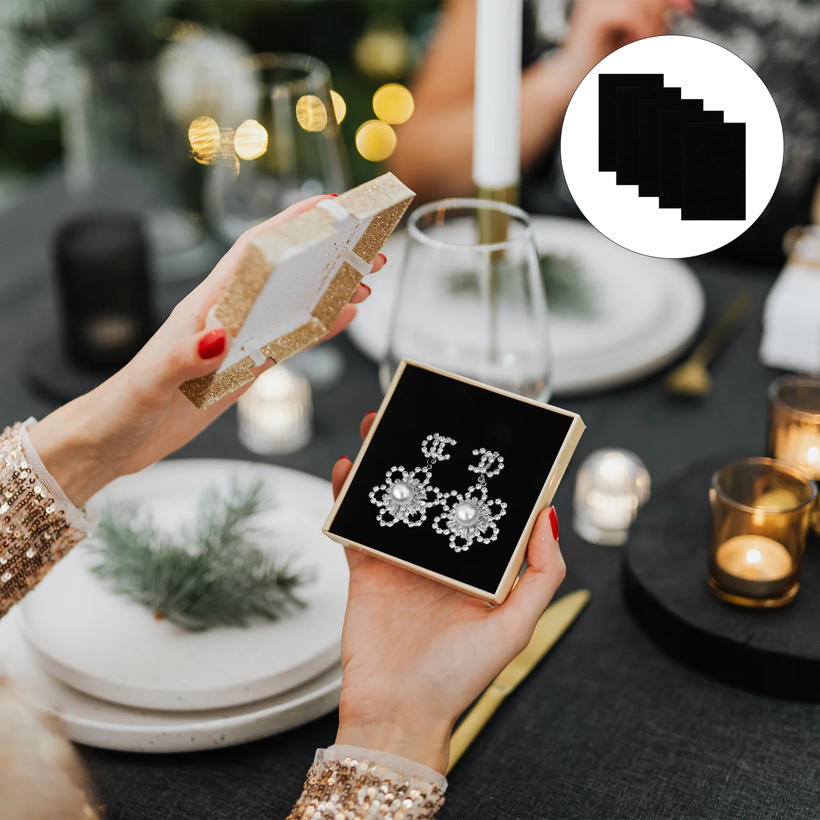 5 Sheets Adhesive Felt Sheets for Jewelry Box Lining Self Sticking Cabinet Drawer Organizer Bright Non Odor Protective Liner
5 Sheets Adhesive Felt Sheets for Jewelry Box Lining Self Sticking Cabinet Drawer Organizer Bright Non Odor Protective Liner