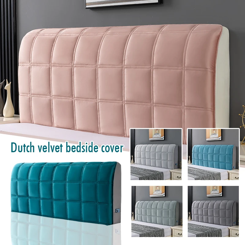 Stretchy Bed Head All-Pack Cover Simplicity Solid Color Thicken Velvet Headboard Bed Quilted Back Dust Protector
Stretchy Bed Head All-Pack Cover Simplicity Solid Color Thicken Velvet Headboard Bed Quilted Back Dust Protector