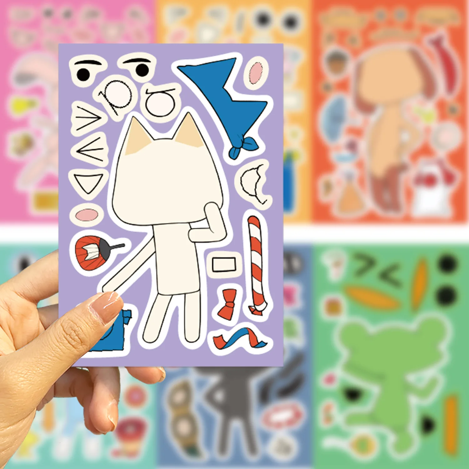 8/16Sheets Cute Inoue toro Puzzle Stickers Funny Make a Face Doodle Decals Children's Toy Gifts for Scooter Scrapbook Notebook
8/16Sheets Cute Inoue toro Puzzle Stickers Funny Make a Face Doodle Decals Children's Toy Gifts for Scooter Scrapbook Notebook