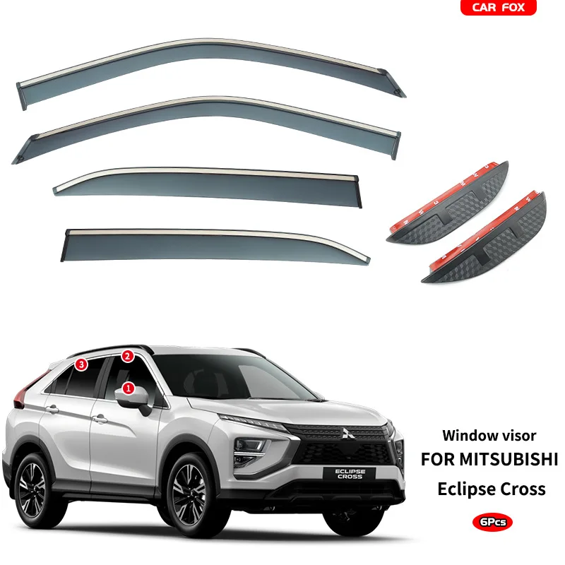 Suitable for Mitsubishi Igor Rain Shield, Rear View Mirror, Rain Eyebrow Eclipse Cross Window visor
Suitable for Mitsubishi Igor Rain Shield, Rear View Mirror, Rain Eyebrow Eclipse Cross Window visor