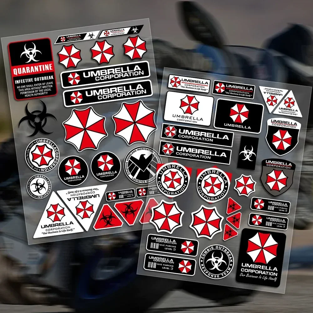 Motorcycle Stickers Nuclear Radiation Warning Decal Resident Evil Umbrella Reflective Body Decoration Helmet Wheel Stickers
Motorcycle Stickers Nuclear Radiation Warning Decal Resident Evil Umbrella Reflective Body Decoration Helmet Wheel Stickers