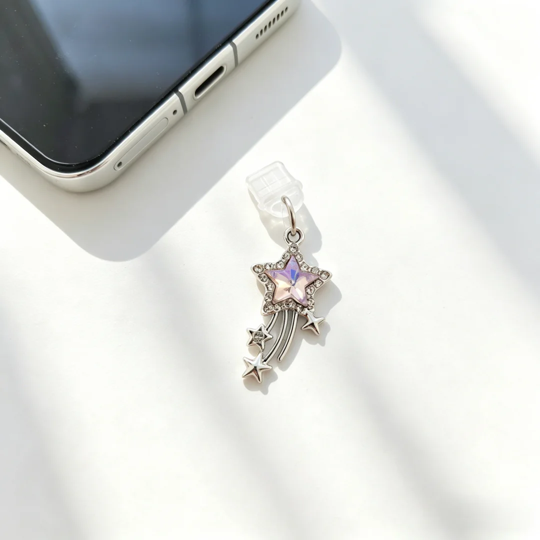 Sparkling Diamond Meteor Phone Dust Plug, Colorful Star Charging Port Protective Cover, Universal Anti-Dust and Anti-Dirt Decorative Accessory for Apple and Android Phones
Sparkling Diamond Meteor Phone Dust Plug, Colorful Star Charging Port Protective Cover, Universal Anti-Dust and Anti-Dirt Decorative Accessory for Apple and Android Phones