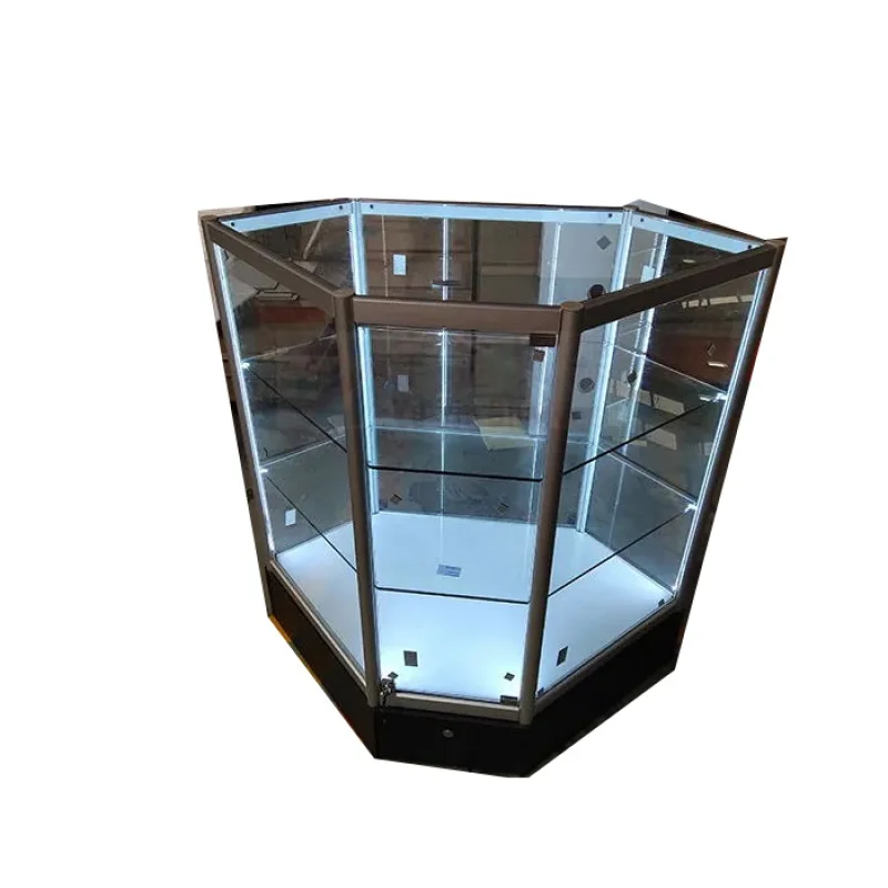 Custom. custom aluminum frame glass display showcase shop corner counter
Custom. custom aluminum frame glass display showcase shop corner counter