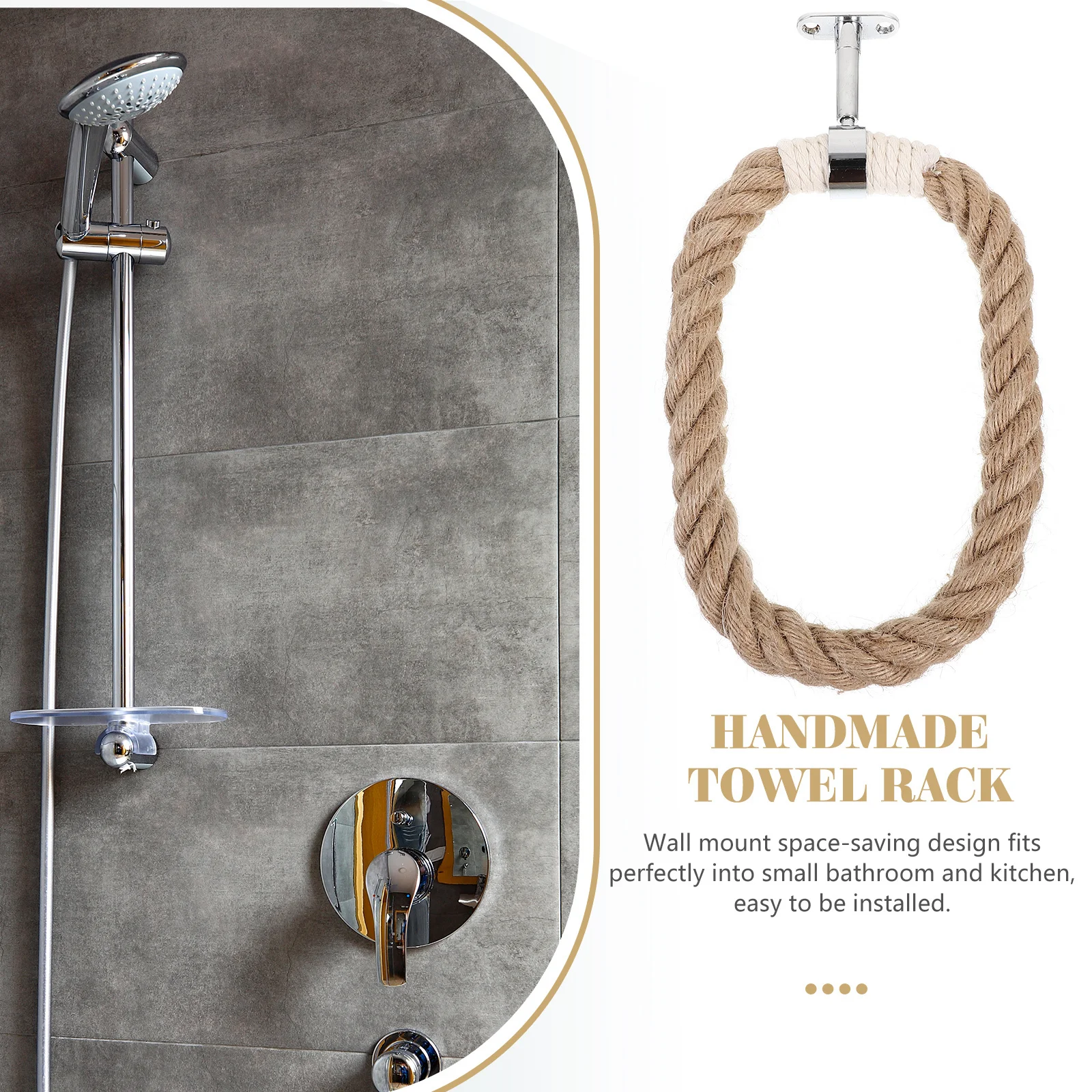 Bohemian Towel Rack Woven Iron Rope Bathroom Wall Mounted Hand Towel Ring Space Saving Decor Bathroom Wall Ring
Bohemian Towel Rack Woven Iron Rope Bathroom Wall Mounted Hand Towel Ring Space Saving Decor Bathroom Wall Ring