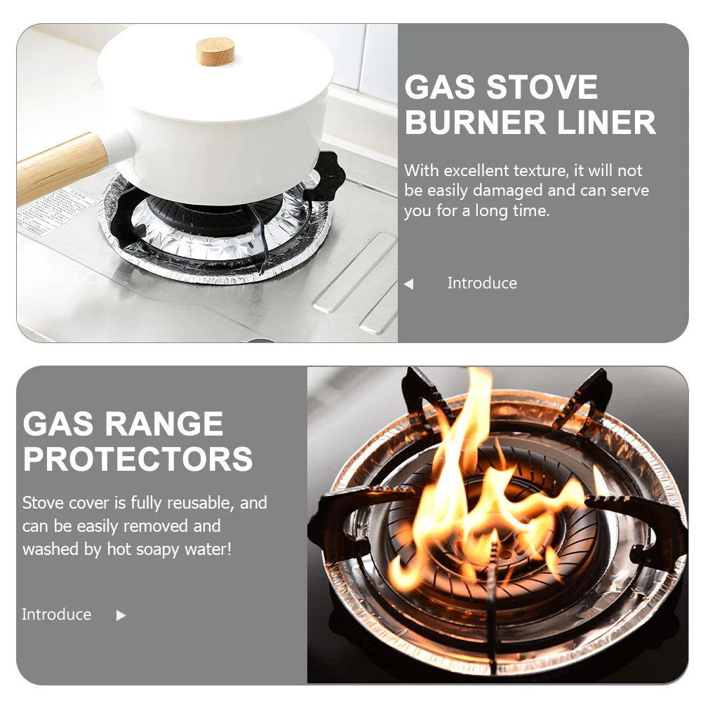 100pcs Stove Cleaning Pad Gas Stovetop Cover Burner Liner Round Aluminum Range Protector Kitchen Supplies Heat Resistant
100pcs Stove Cleaning Pad Gas Stovetop Cover Burner Liner Round Aluminum Range Protector Kitchen Supplies Heat Resistant