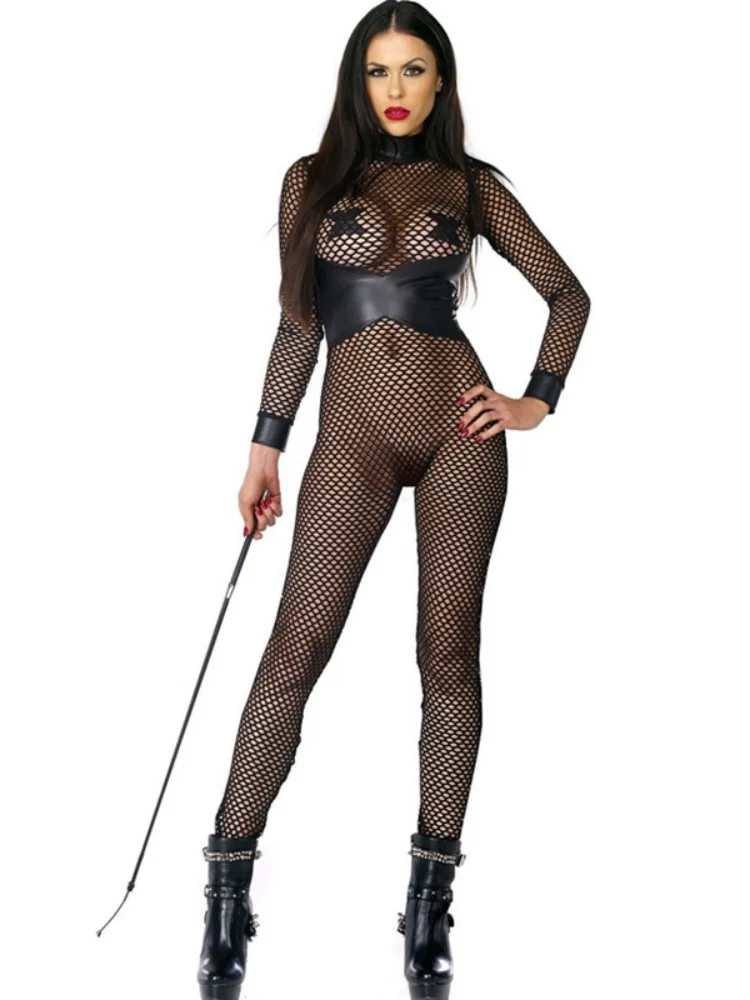 Women's Mesh Catsuit Sheer Lace Long Sleeve Mock Neck Bodycon Jumpsuit Unitard Bodysuit
Women's Mesh Catsuit Sheer Lace Long Sleeve Mock Neck Bodycon Jumpsuit Unitard Bodysuit