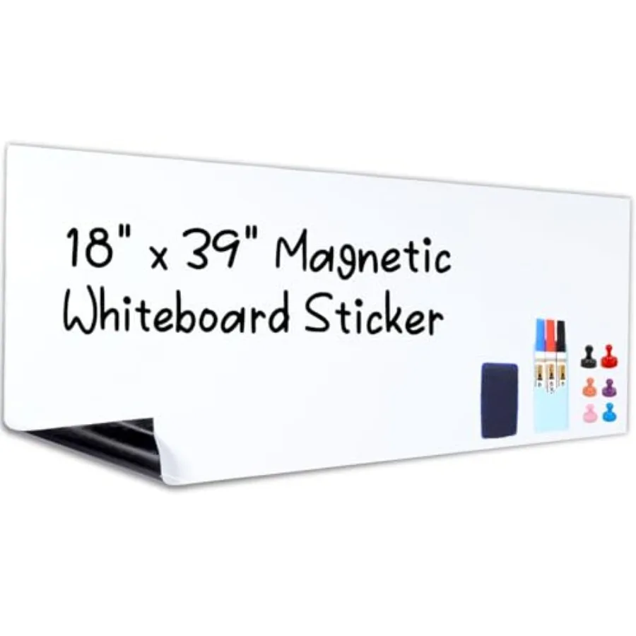 Magnetic Whiteboard Contact Paper 18" x 39" Dry Erase White Board Sticker for Wall Stick on White Board Peel and Stick Wallpape
Magnetic Whiteboard Contact Paper 18" x 39" Dry Erase White Board Sticker for Wall Stick on White Board Peel and Stick Wallpape