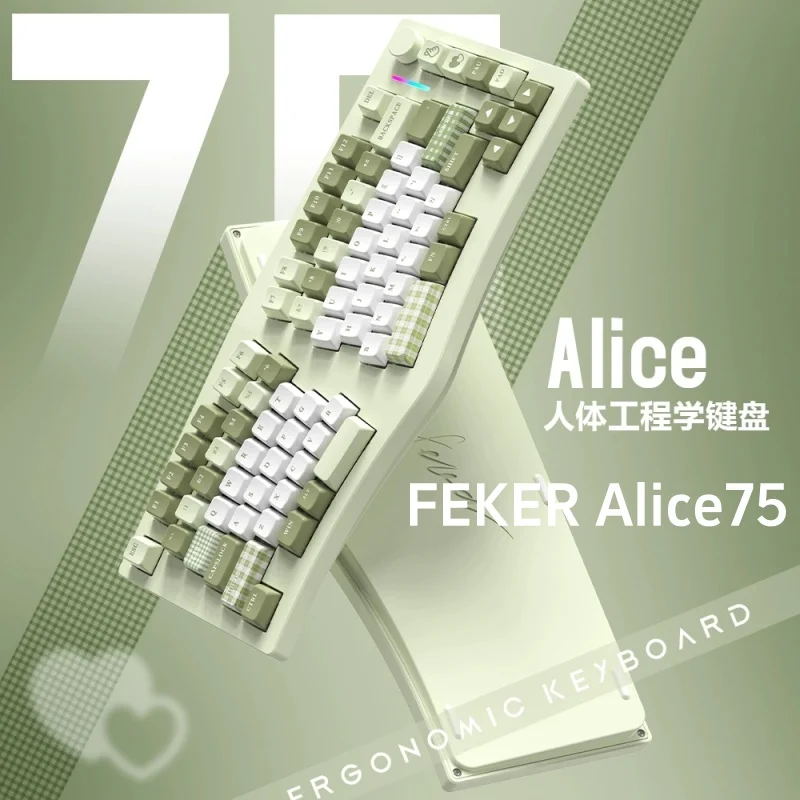 Механическая клавиатура Feker Alice75 — беспроводная двухрежимная эргономичная конструкция из алюминиевого сплава по индивидуальному заказу 3 ° Наклон для офиса и игр
Механическая клавиатура Feker Alice75 — беспроводная двухрежимная эргономичная конструкция из алюминиевого сплава по индивидуальному заказу 3 ° Наклон для офиса и игр