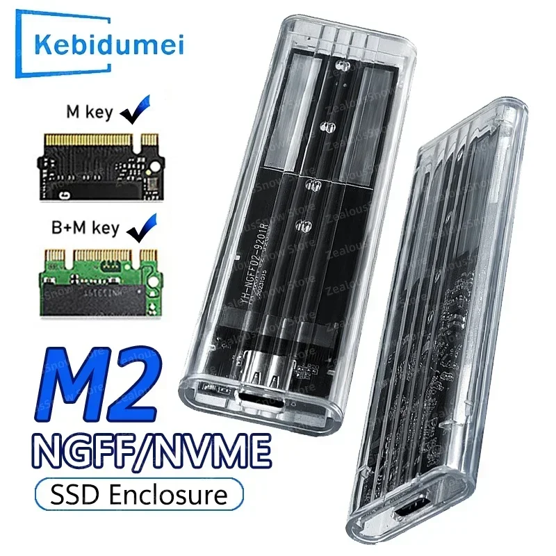 M2 SSD Case NVME SATA SSD Enclosure USB A to C Transparent 10Gbps Solid State Drive External Adapter Support UASP for M/M+B Key
M2 SSD Case NVME SATA SSD Enclosure USB A to C Transparent 10Gbps Solid State Drive External Adapter Support UASP for M/M+B Key