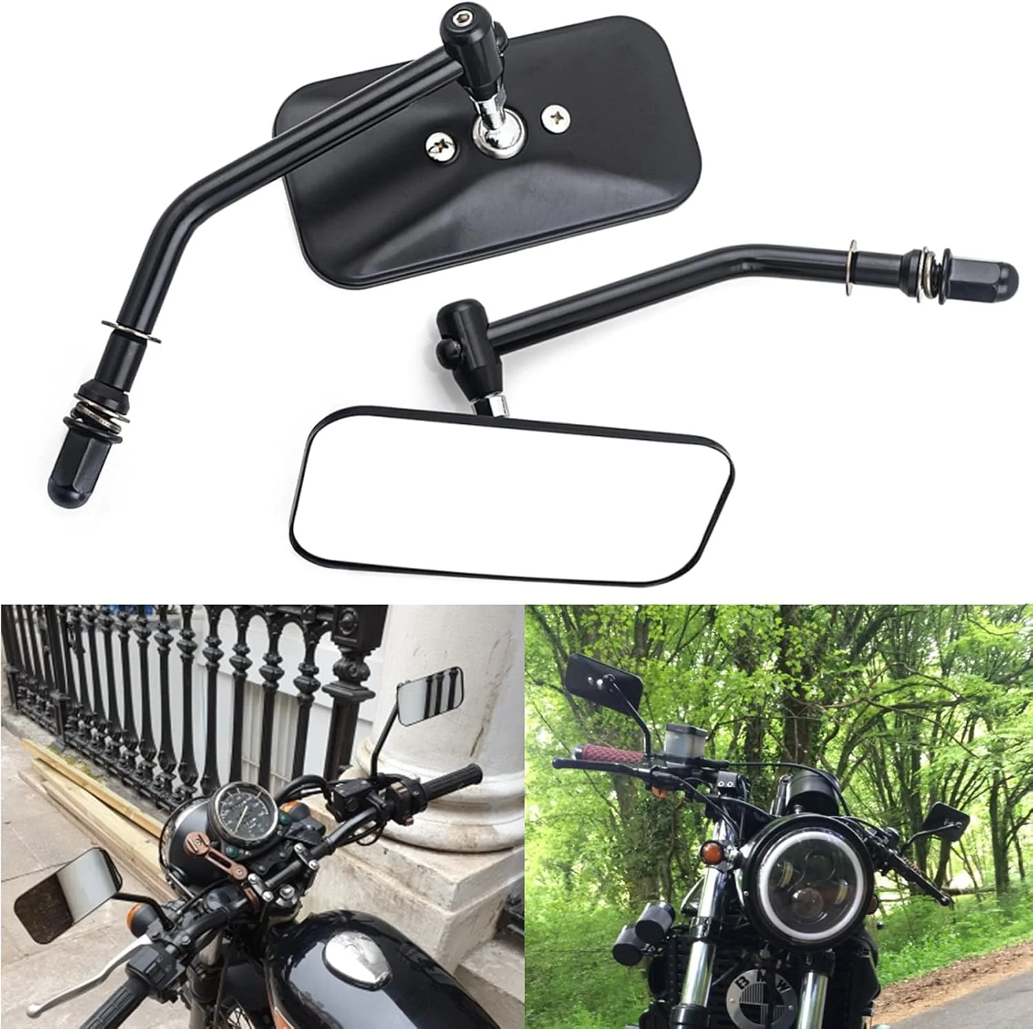 Черное зеркало, аксессуары для мотоциклов, боковое зеркало, Кафе Racer Scooter, универсальное 8 мм мотоциклетное зеркало заднего вида для Harley Suzuki
Черное зеркало, аксессуары для мотоциклов, боковое зеркало, Кафе Racer Scooter, универсальное 8 мм мотоциклетное зеркало заднего вида для Harley Suzuki