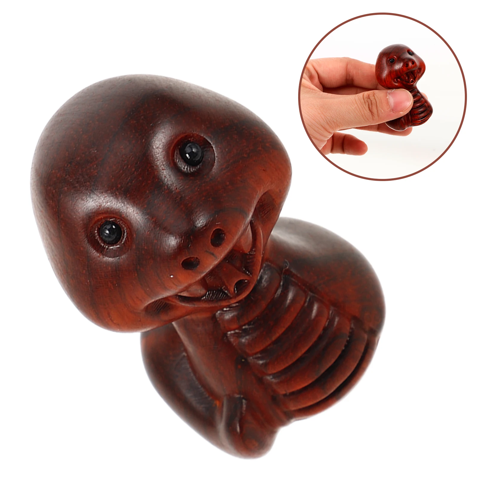 Wooden Miniature Snake Sculpture Lifelike Snake Statue Wood Carving for Garden Desktop Party Decoration Vivid Fake Snakes
Wooden Miniature Snake Sculpture Lifelike Snake Statue Wood Carving for Garden Desktop Party Decoration Vivid Fake Snakes