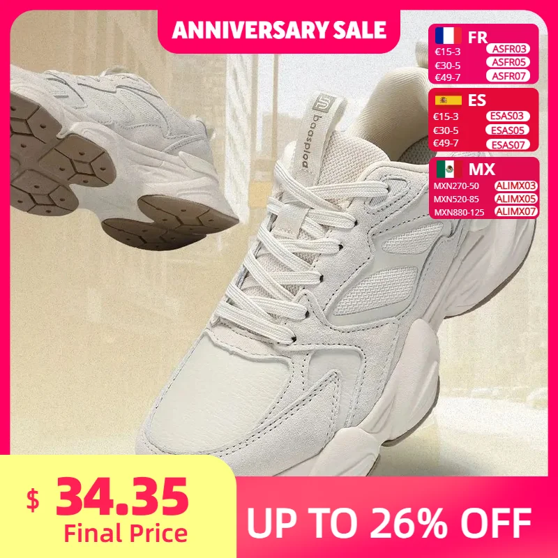 Baasploa Women Casual Shoes Comfort Leather Walking Sneakers For Women Solid Color Fashion Sport Shoes Non-Slip Hight Increase
Baasploa Women Casual Shoes Comfort Leather Walking Sneakers For Women Solid Color Fashion Sport Shoes Non-Slip Hight Increase