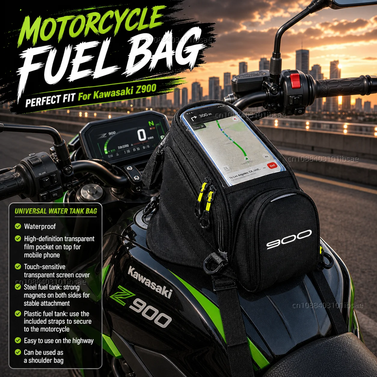 NEW Universal Magnetic Fuel Tank Bag Motorcycle Phone Navigation Pack For KAWASAKI Z900 Z 900 2017-2026 2025 2024 2023 2022
NEW Universal Magnetic Fuel Tank Bag Motorcycle Phone Navigation Pack For KAWASAKI Z900 Z 900 2017-2026 2025 2024 2023 2022