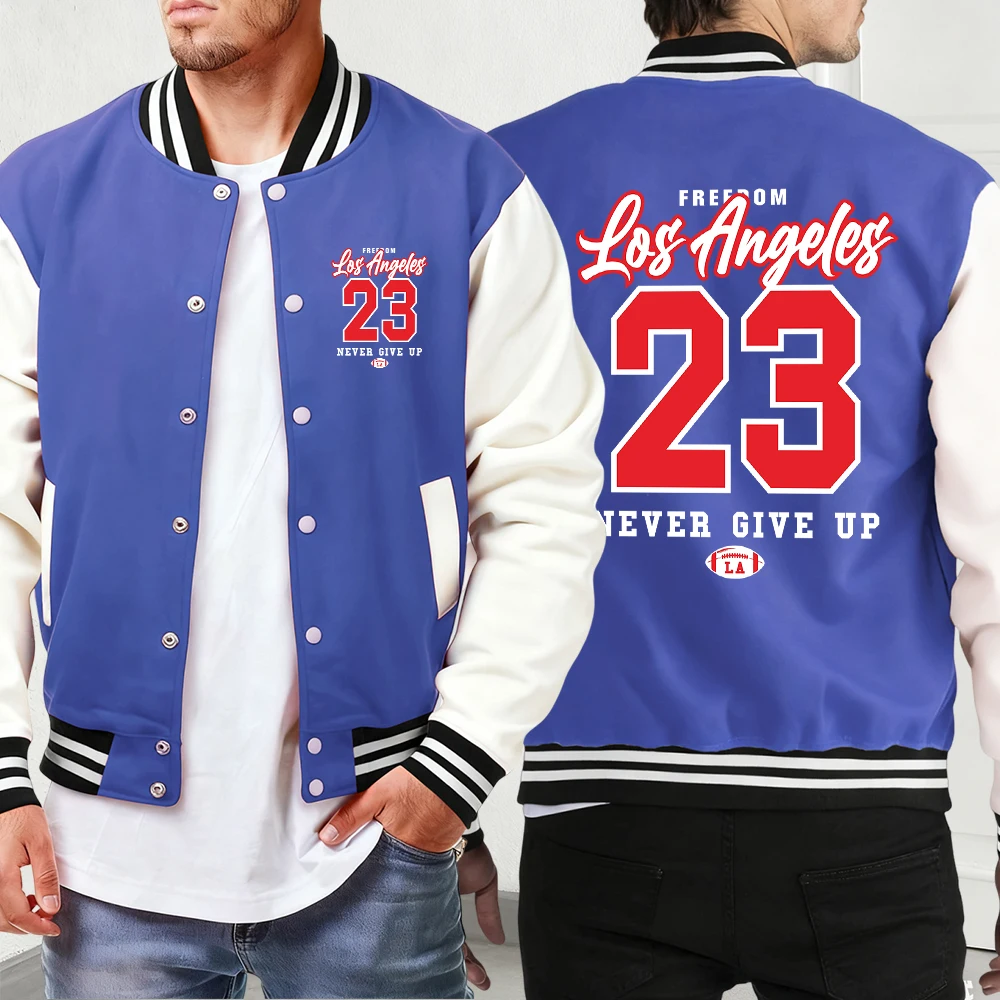 Freedom Never Give Up Print Trendy New Jackets Mens Autumn Street Baseball Jersey Sport Button Veste Oversized Retro Menswear
Freedom Never Give Up Print Trendy New Jackets Mens Autumn Street Baseball Jersey Sport Button Veste Oversized Retro Menswear
