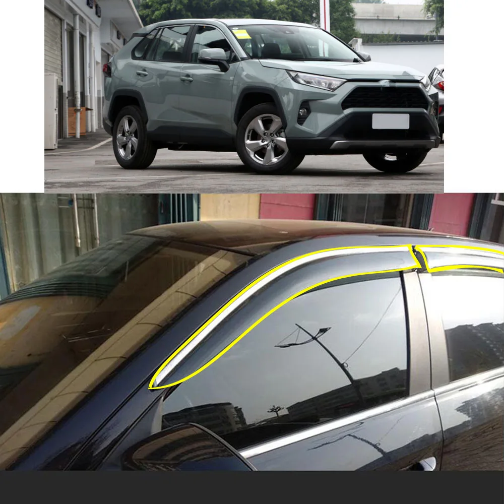 Car Body Styling Sticker Plastic Window Glass Wind Visor Rain/Sun Guard Vent Parts For TOYOTA RAV4 XA50 2019 2020 2021 2022
Car Body Styling Sticker Plastic Window Glass Wind Visor Rain/Sun Guard Vent Parts For TOYOTA RAV4 XA50 2019 2020 2021 2022