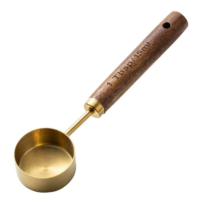 15ml Stainless Steel Measuring Spoon Tablespoon Coffee Scoop Wood Handle Sugar Powder Coffee Bean Measure Spoon Kitchen Tools
15ml Stainless Steel Measuring Spoon Tablespoon Coffee Scoop Wood Handle Sugar Powder Coffee Bean Measure Spoon Kitchen Tools