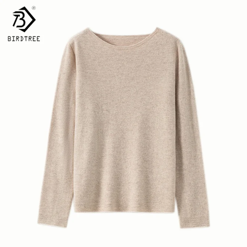 Birdtree,100% Sheep Wool Undershirt,Women Knitted Warmth Soft Shirt,O-neck,Seamless,2025 Autumn Winter Basics Pullover T5N725JF
Birdtree,100% Sheep Wool Undershirt,Women Knitted Warmth Soft Shirt,O-neck,Seamless,2025 Autumn Winter Basics Pullover T5N725JF