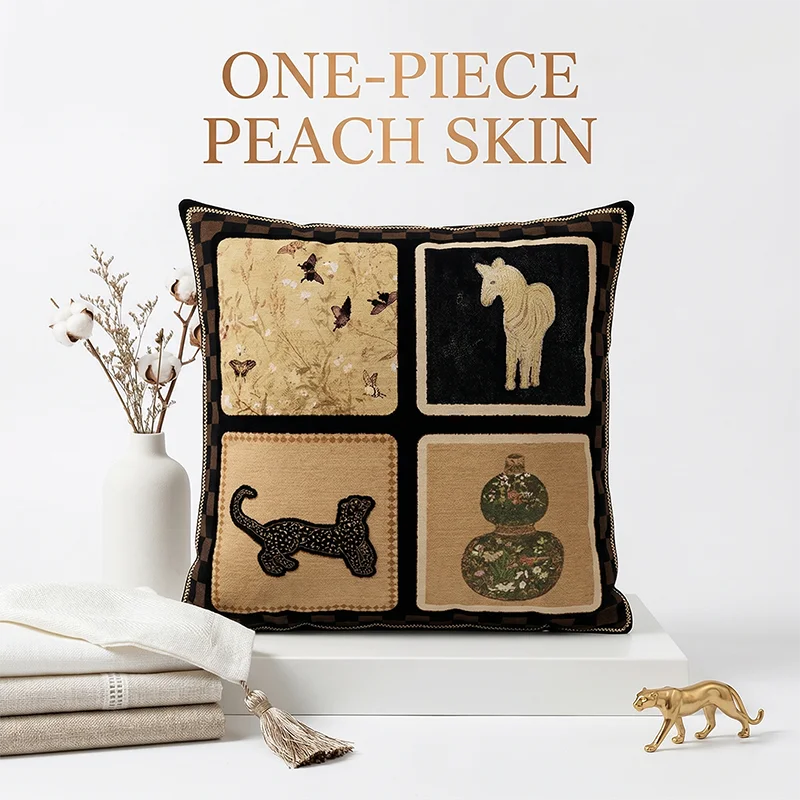 Soft Peach Skin Cushion Cover Vintage Oriental Bamboo Pillowcase for Sofa Living Room Home Decor Chinoiserie Throw Pillow Case
Soft Peach Skin Cushion Cover Vintage Oriental Bamboo Pillowcase for Sofa Living Room Home Decor Chinoiserie Throw Pillow Case