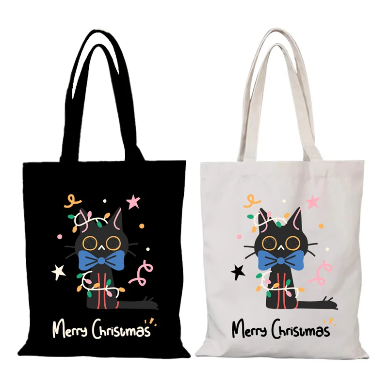 Fashion Women's Handbag Christmas Gifts Women's Shoulder Bag Cartoon Canvas Tote Bag New Handbags Cloth Bags Eco Shopper Beach
Fashion Women's Handbag Christmas Gifts Women's Shoulder Bag Cartoon Canvas Tote Bag New Handbags Cloth Bags Eco Shopper Beach