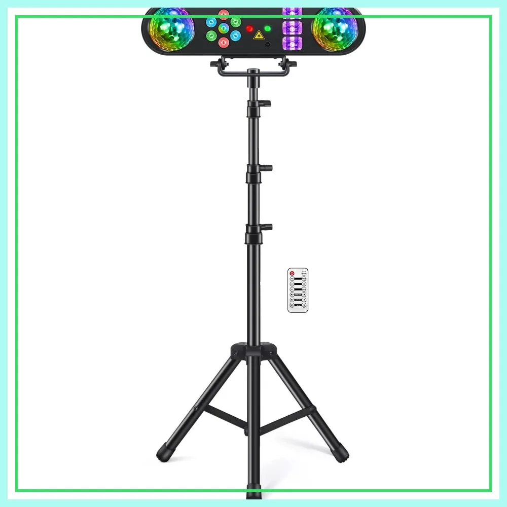 5 in 1 Party Bar Light Set with Rotating Ball, Strobe, UV, LED Par & Pattern, Sound Activated DJ Lights for Stage Gig Wedding
5 in 1 Party Bar Light Set with Rotating Ball, Strobe, UV, LED Par & Pattern, Sound Activated DJ Lights for Stage Gig Wedding