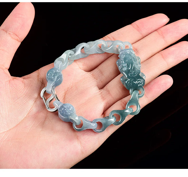 Myanmar Jadeite Pixiu Bracelet Bangle Amulet Natural Jade Real Jewelry Vintage Talismans Luxury Charm Gifts for Women
Myanmar Jadeite Pixiu Bracelet Bangle Amulet Natural Jade Real Jewelry Vintage Talismans Luxury Charm Gifts for Women