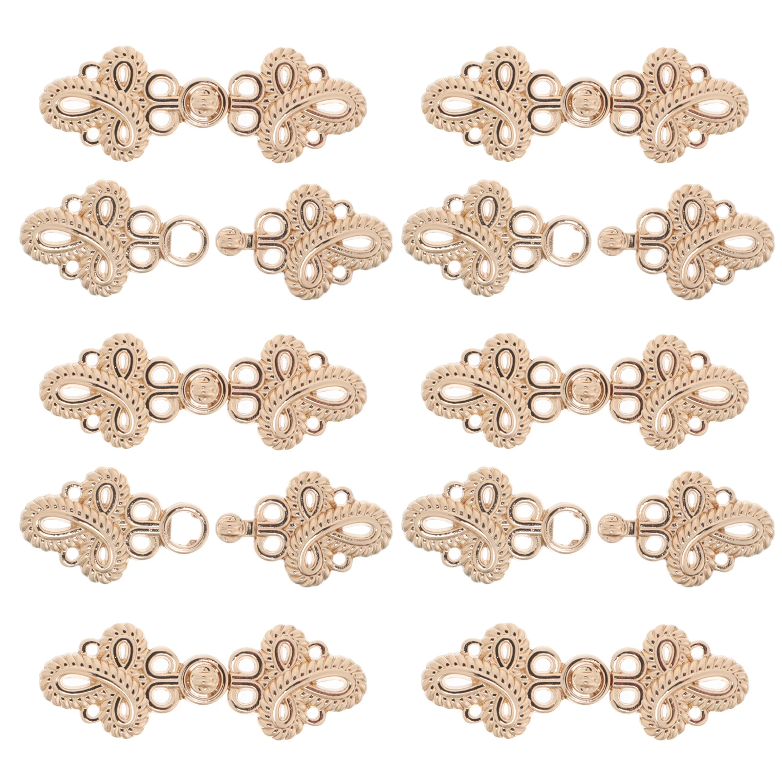 10pcs Vintage Cheongsam Decorative Clasps Retro Chinese Style Elegant Toggle Closure Metal Buttons For Wedding Banquet Party
10pcs Vintage Cheongsam Decorative Clasps Retro Chinese Style Elegant Toggle Closure Metal Buttons For Wedding Banquet Party
