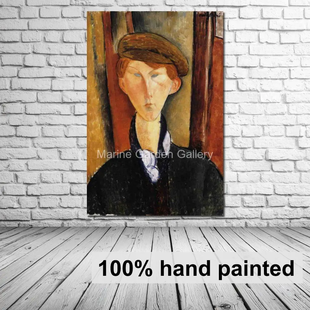 Картина Амедео Модильяни на холсте, ручная роспись, портрет маслом, молодой мальчик в кепке, современная абстрактная фигуративная живопись, декор для прихожей и бара
Картина Амедео Модильяни на холсте, ручная роспись, портрет маслом, молодой мальчик в кепке, современная абстрактная фигуративная живопись, декор для прихожей и бара