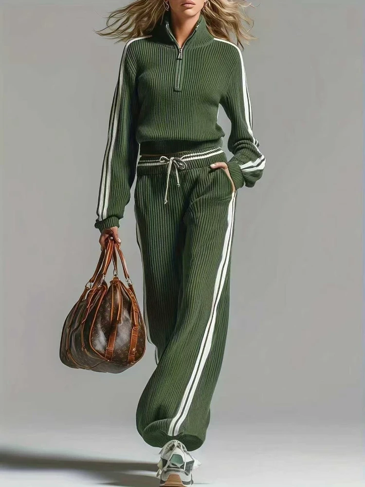 Elegant Casual 2-Piece Suit | Zipper Collar Long-Sleeve Top & Wide-Leg Pants, Soft Skin-Friendly , Trendy Daily Wear
Elegant Casual 2-Piece Suit | Zipper Collar Long-Sleeve Top & Wide-Leg Pants, Soft Skin-Friendly , Trendy Daily Wear