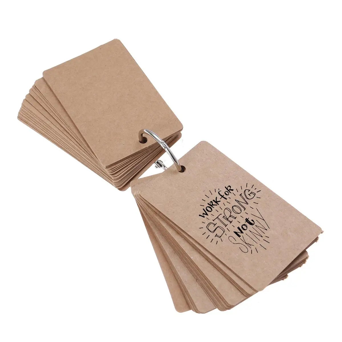 50 Pages Paper Mini Flash Cards for DIY Bookmarks Note Taking Office School Supplies Stainless Steel Ring
50 Pages Paper Mini Flash Cards for DIY Bookmarks Note Taking Office School Supplies Stainless Steel Ring