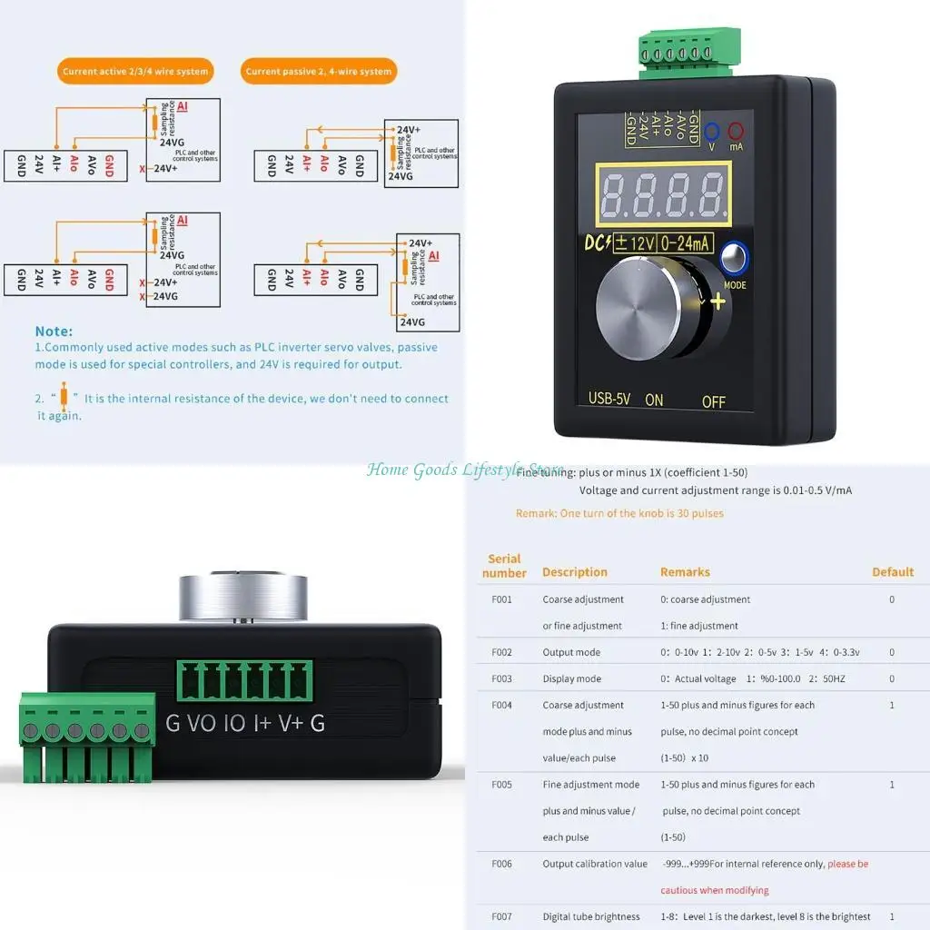 E74E Analog Generator 0-10V 0-20mA Current Simulator Calibrator SG-002
E74E Analog Generator 0-10V 0-20mA Current Simulator Calibrator SG-002