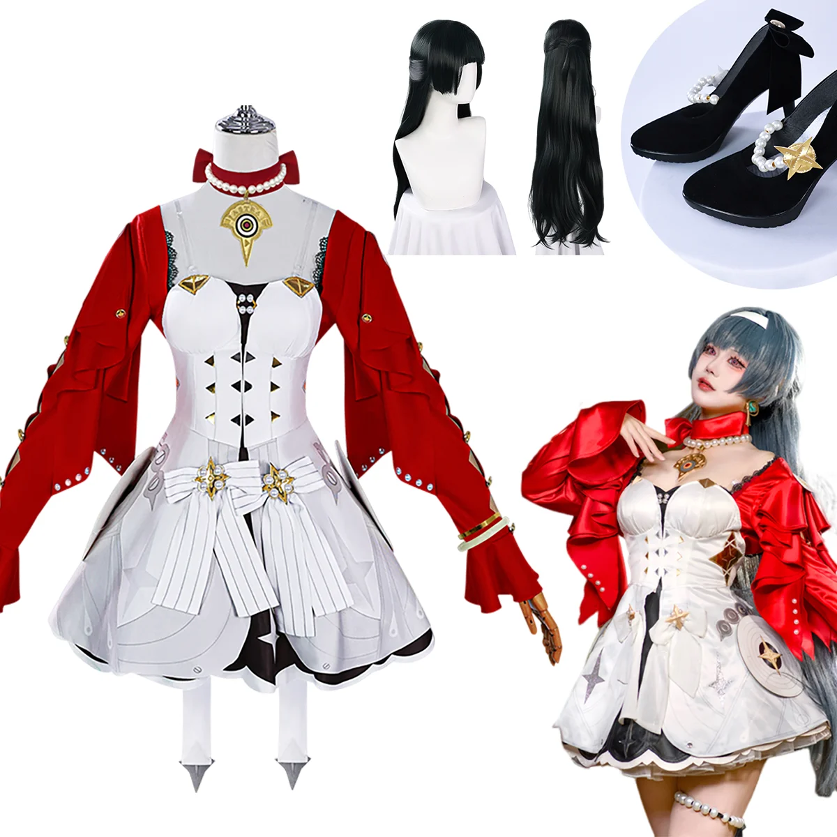 Anime Game Zenless Zone Zero Cosplay Astra Yao Idol Costume Red Coat Dress Lolita Wigs For Girls Woman Halloween Customized
Anime Game Zenless Zone Zero Cosplay Astra Yao Idol Costume Red Coat Dress Lolita Wigs For Girls Woman Halloween Customized