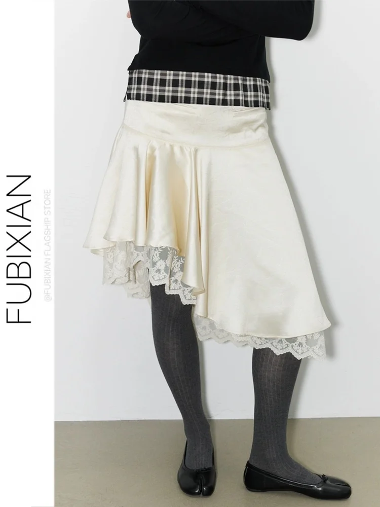 Новая женская юбка миди в американском ретро-стиле с кружевными вставками, атласная, универсальная, со средней талией, асимметричная, молодежная модная модель
Новая женская юбка миди в американском ретро-стиле с кружевными вставками, атласная, универсальная, со средней талией, асимметричная, молодежная модная модель