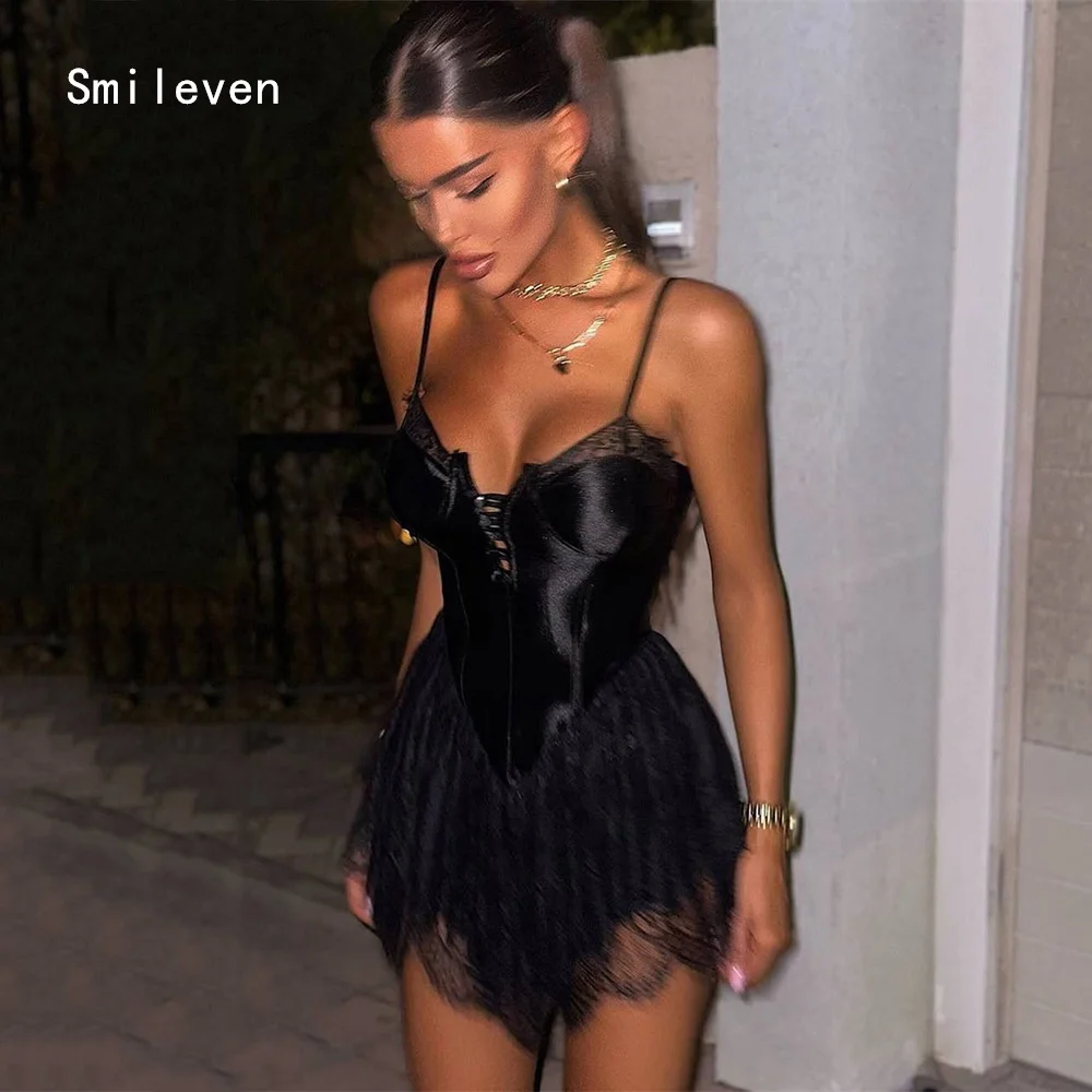 Smileven Luxury A Line Short Prom Dress Lace Elegant Gowns for Gala Party Spaghetti Strap Evening Dress Customized 2026
Smileven Luxury A Line Short Prom Dress Lace Elegant Gowns for Gala Party Spaghetti Strap Evening Dress Customized 2026