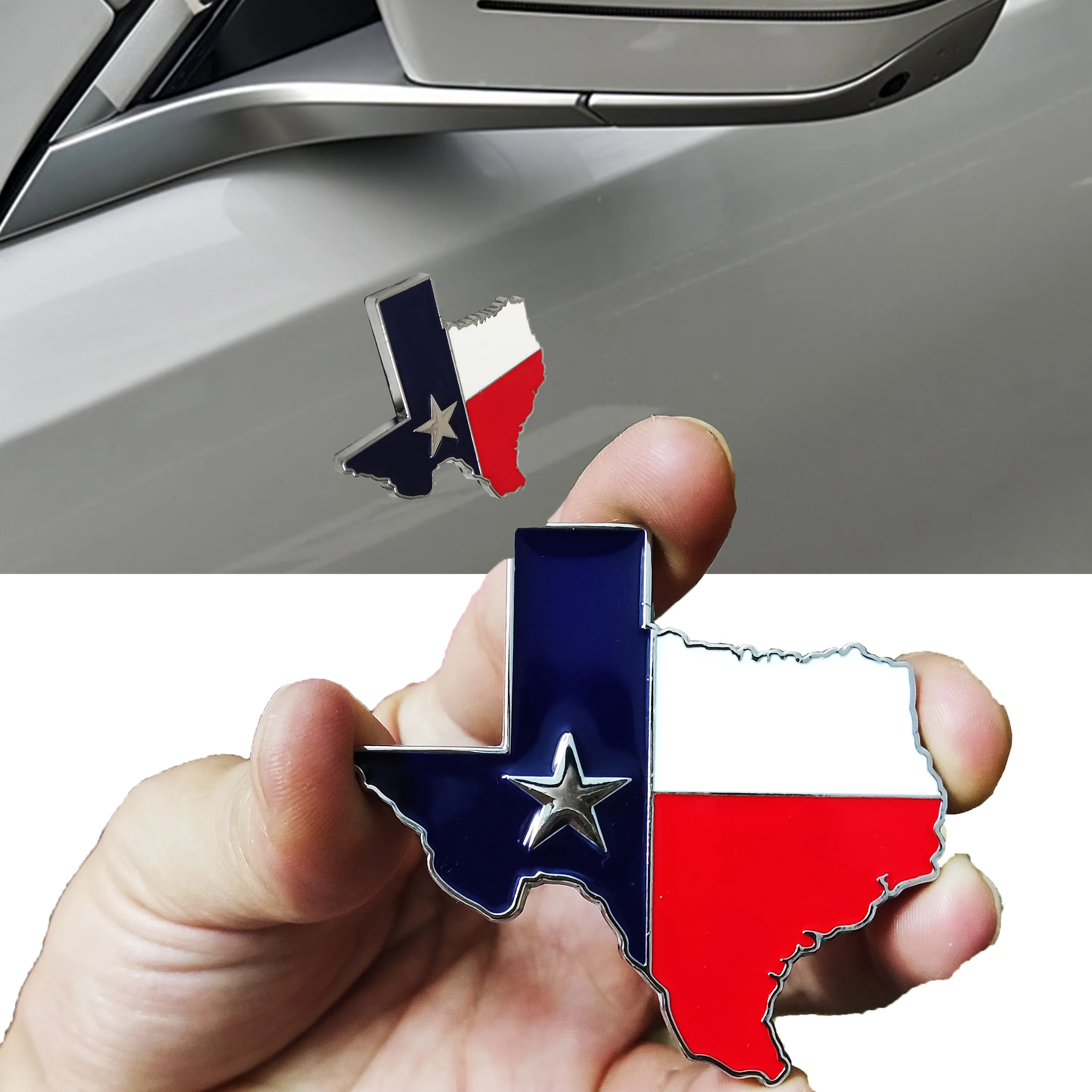 Metal Texas Map Car Badge: Ideal for Trunk, Fender, Door & Full - Body Decoration
Metal Texas Map Car Badge: Ideal for Trunk, Fender, Door & Full - Body Decoration