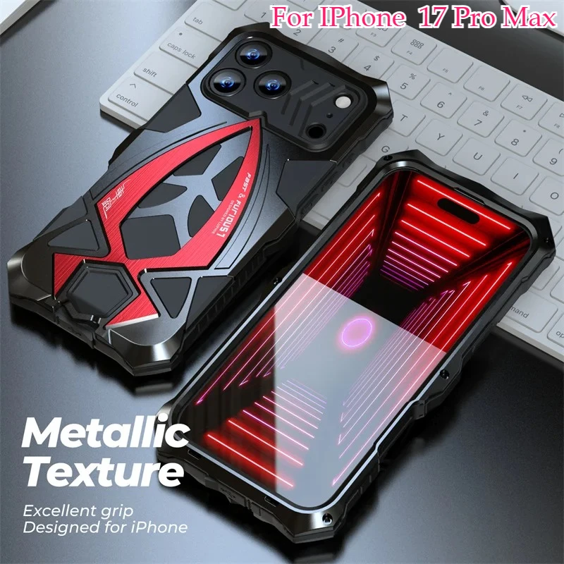New Heavy Duty Armor Metal Shockproof Phone Case For iPhone 17 Pro Max 16 E 15 Pro 14 13 12 mini Military-grade Protection Cover
New Heavy Duty Armor Metal Shockproof Phone Case For iPhone 17 Pro Max 16 E 15 Pro 14 13 12 mini Military-grade Protection Cover