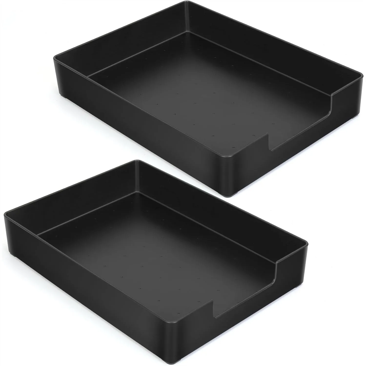 Stackable Letter Size Tray, 2-Pack Plastic A4 Paper Organizer for Desk Drawer, Large Storage Basket for Office Home Supplies
Stackable Letter Size Tray, 2-Pack Plastic A4 Paper Organizer for Desk Drawer, Large Storage Basket for Office Home Supplies