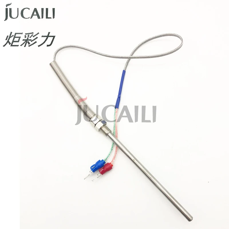 Jucaili PT100 type 50mm thermocouple 3 wire -50 to 400C thermal resistance temperature sensor cable
Jucaili PT100 type 50mm thermocouple 3 wire -50 to 400C thermal resistance temperature sensor cable