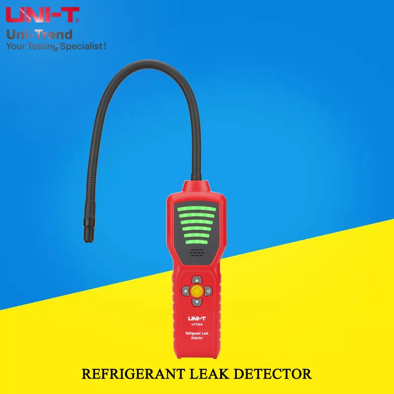 UNI-T UT336A Highly Sensitive Refrigerant Leak Detector/Refrigerant Tester/Fluorine Leak Locator Air Conditioner Refrigerator De 
UNI-T UT336A Highly Sensitive Refrigerant Leak Detector/Refrigerant Tester/Fluorine Leak Locator Air Conditioner Refrigerator De