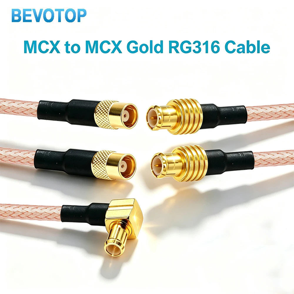 1PCS RG316 Cable MCX Male Plug to MCX Male Plug Connector RF Coaxial Pigtail Jumper Adapter Wire New
1PCS RG316 Cable MCX Male Plug to MCX Male Plug Connector RF Coaxial Pigtail Jumper Adapter Wire New