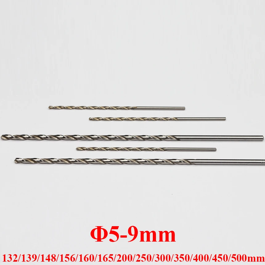 5-9mm 132/148/160/200/250/300/350/400/450/500mm Extra Long Metal Wood High Speed Steel HSS Straight Lengthened Twist Drill Bit
5-9mm 132/148/160/200/250/300/350/400/450/500mm Extra Long Metal Wood High Speed Steel HSS Straight Lengthened Twist Drill Bit
