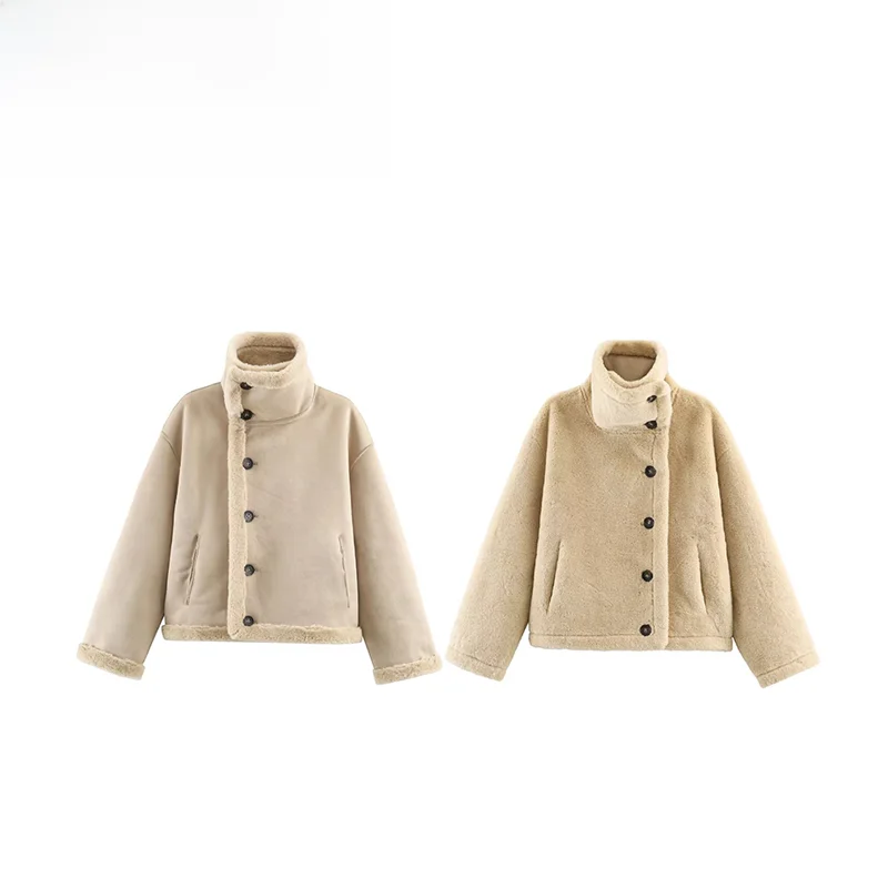 Faionable Simple Sle Women's Jaet Outerwear ZR Autumn New Arrival 8490744 Polyester Fiber Ladies Versatile Coat
Faionable Simple Sle Women's Jaet Outerwear ZR Autumn New Arrival 8490744 Polyester Fiber Ladies Versatile Coat