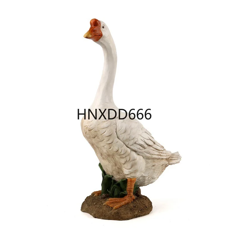 Courtyard outdoor decorative ornaments, simulated white goose animal yard resin handicraft ornaments
Courtyard outdoor decorative ornaments, simulated white goose animal yard resin handicraft ornaments