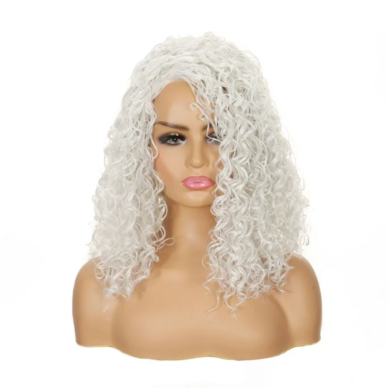 wig headgear, new European and American synthetic fiber for women, short curly hair wigs
wig headgear, new European and American synthetic fiber for women, short curly hair wigs