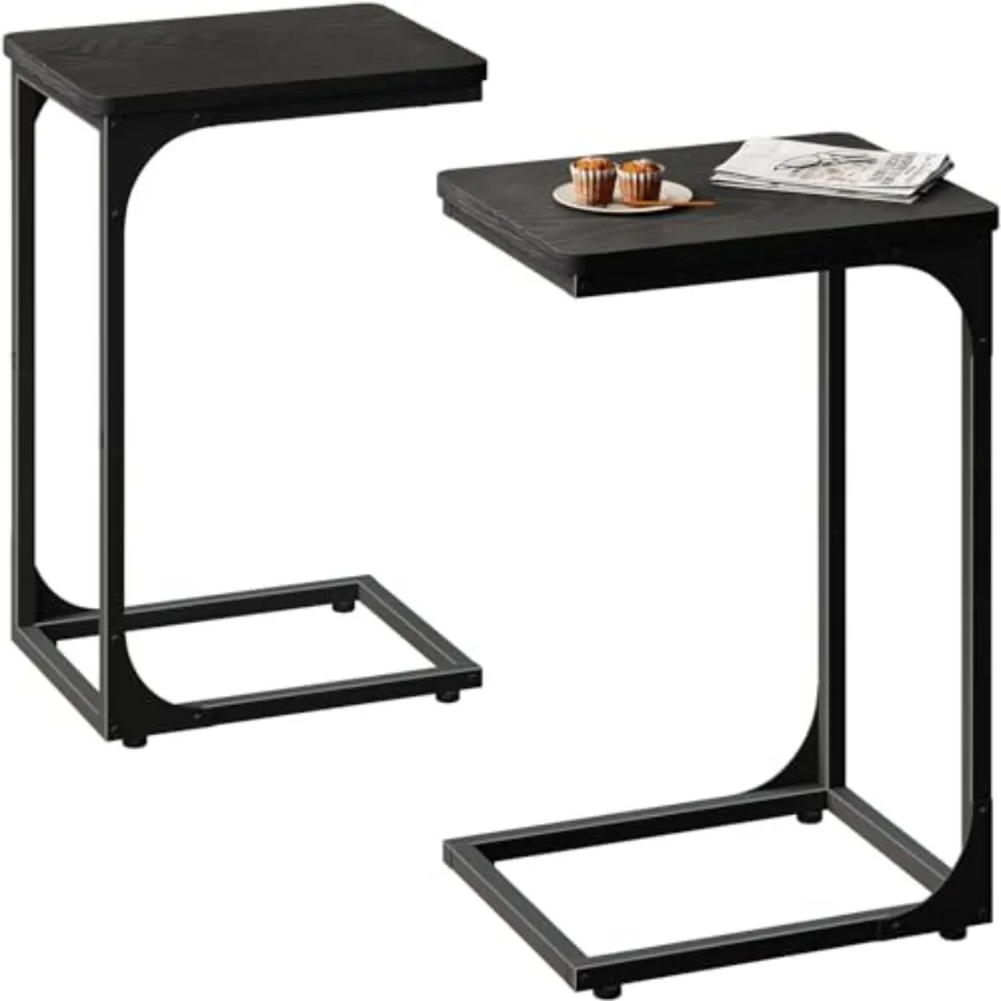 C Table Side Table Set of 2 Living Room Sets C Shaped Couch Tray End Tables Modern Black 017-30B
C Table Side Table Set of 2 Living Room Sets C Shaped Couch Tray End Tables Modern Black 017-30B