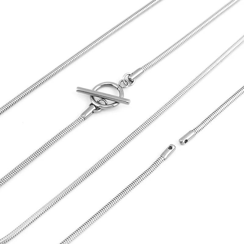 10pcs Wholesale 50cm 19inch Snake Chain Stainless Steel Jewelry Basic Necklace For Women Men DIY Necklaces
10pcs Wholesale 50cm 19inch Snake Chain Stainless Steel Jewelry Basic Necklace For Women Men DIY Necklaces